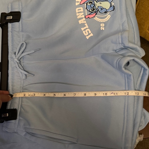 SET!! Disney Stitch Blue Island Vibes Tee and shorts set S/M Juniors - Picture 13 of 13